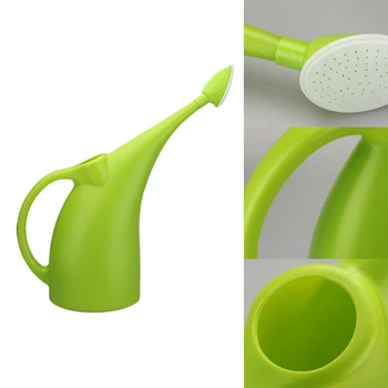 

2L Handle Ecofriendly Patio Potted With Shower Watering Can Practical Long Mouth Kettle Home Gardening Tool Portable