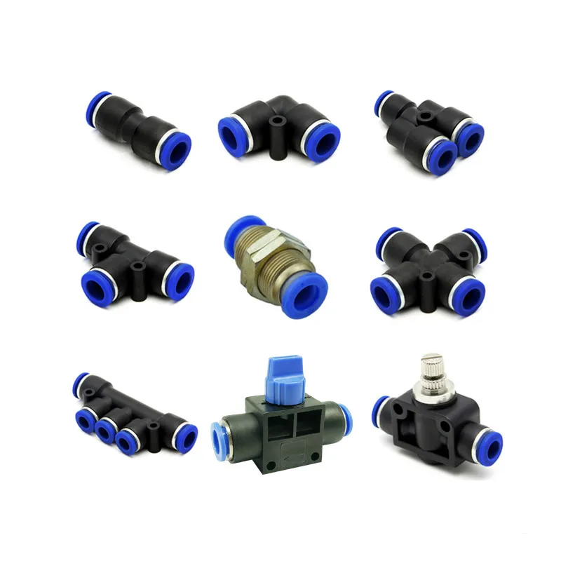 1 шт. т/у/л/прямой тип пневматические нажимные фитинги для воздушного/водяного