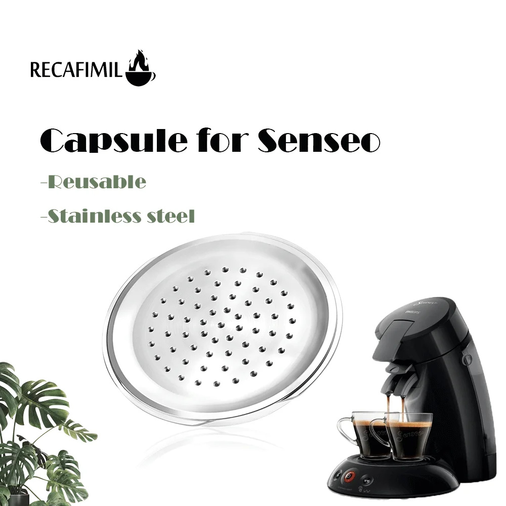 Recafimil Reusable Coffee Capsule For Senseo Stainless Steel Crema Pod