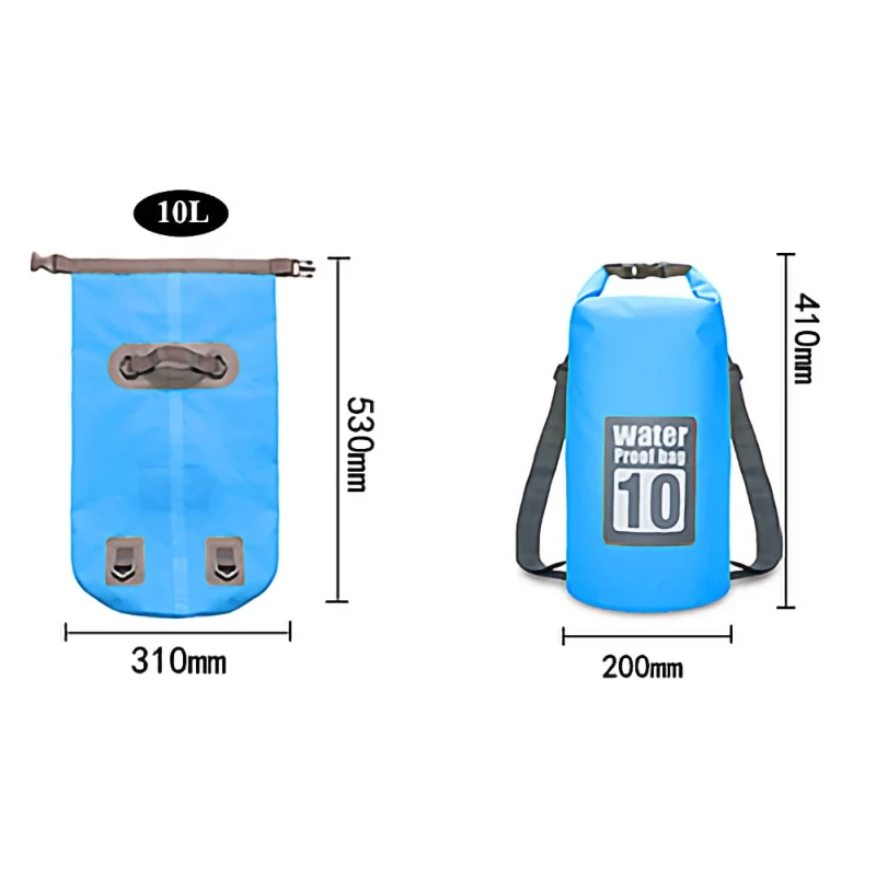 10L плавающий Водонепроницаемый сухой мешок пакет Рулон Топ мешок плаванье рафтинг Каякинг непромокаемый рюкзак для кемпинга Пешие прогулки пляж рыбалка