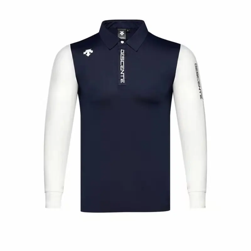 Синий QMen спортивная одежда с длинными рукавами одежда для гольфа s-xxl выбрать Повседневный тенниска - Цвет: Синий