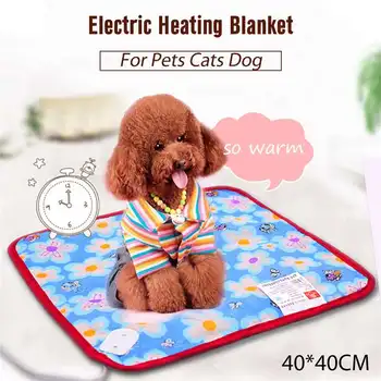 

40x40cm Animals Bed Heater Mat Heating Pad Good Cat Dog Bed Body Winter Warmer Carpet Pet plush Electric Blanket Heated Sea