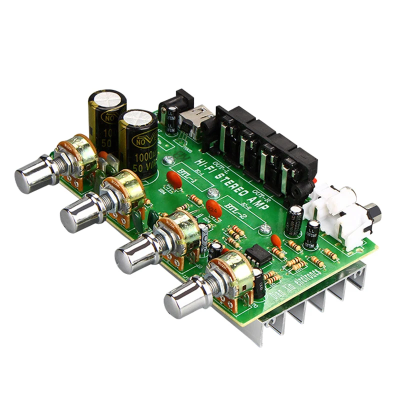 

TDA7056 Power Amplifier Board 2*25W 2.0 Channel Stereo Digital Audio DIY Amplifiers USB Charging DC 12V-15V For Car Home Theater