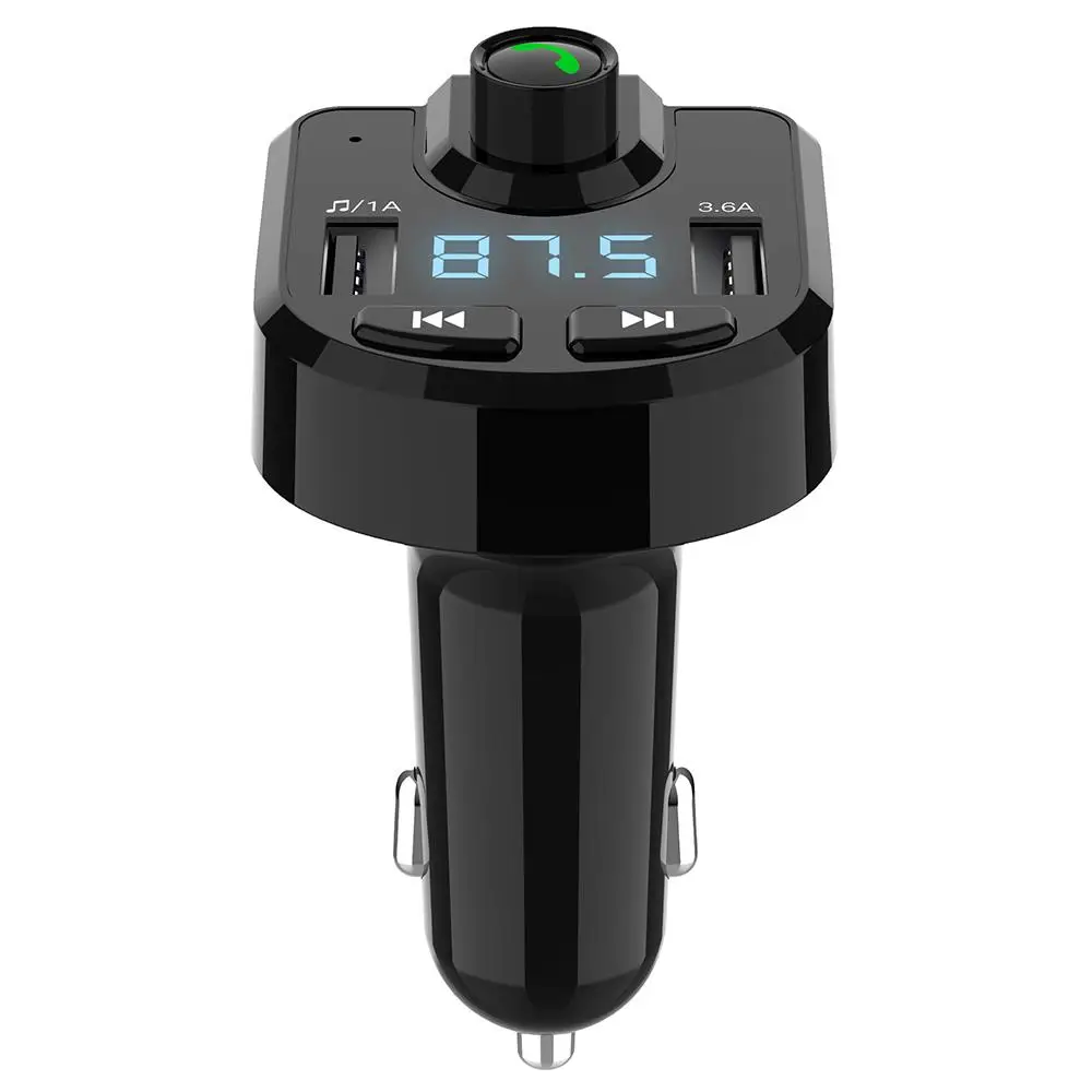 Автомобильный fm-передатчик Bluetooth 5,0 портативный fm-адаптер Громкая связь fm-передатчик Bluetooth умный приемник