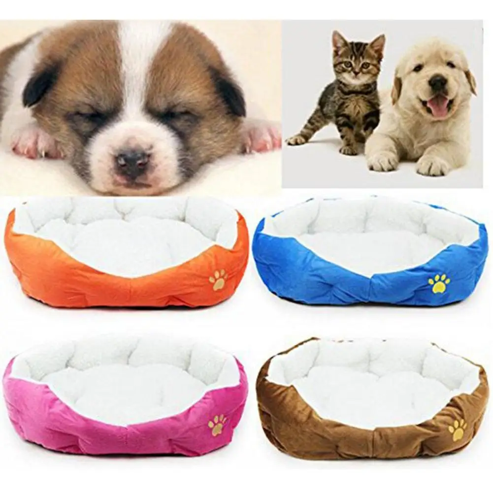 

Ultra Soft Plush Cushion Pet Sleeping Bed Warm Mat Dog Cat Warm Kennel Pad Nest