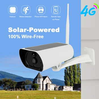 

IP Camera 4G SIM Card Waterproof Outdoor 1080P Solar Power WIFI support Battery Audio PIR Wifi HD Surveillance Camera
