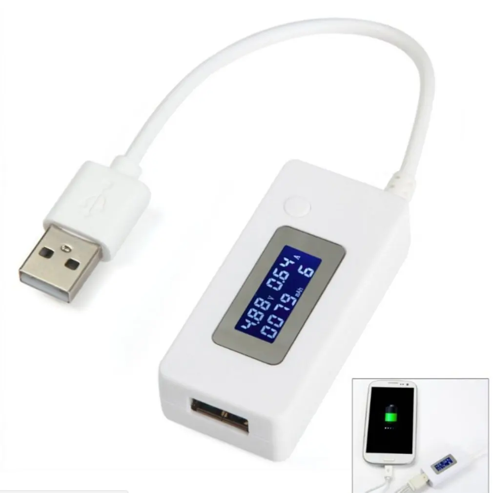 Usb детектор тока и напряжения ЖК-дисплей тестер емкости батареи полезные Основные аксессуары