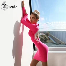 VC Alle Freies Verschiffen Neue Trendy Luxus Kristall Quasten Verziert Sexy Backless Design Promi-party Bandage Mini Kleid