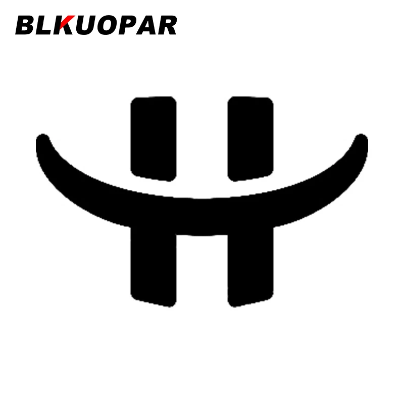 

BLKUOPAR H, дизайн с улыбающимся лицом, необычная Водонепроницаемая наклейка, забавные окна, мотоциклетная доска для серфинга, автомобильные аксессуары
