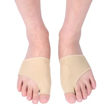 Free Shipping 1 Pair Foot Bunion Sleeve Big Toe Silicone Gel Pad Metatarsal Joint Pain Support Hallux Valgus Feet Care Tool