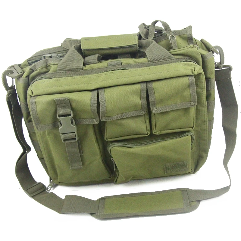 Od Green 15" Tactical Military Laptop Bag Notebook Shoulder Bags