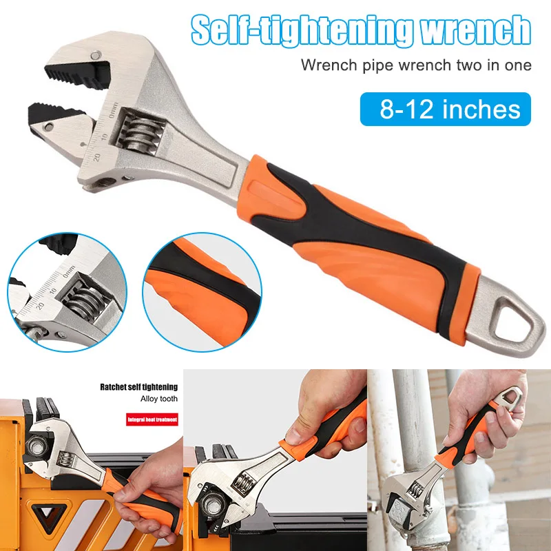 Economical Self Adjusting Wrench Hard Alloy Ergonomic Handle