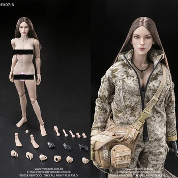 

In stock 1/6 scale VERYCOOL FX07 supermodel head sculpt and female body action figure doll toys without clothes set
