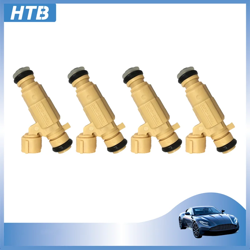Форсунка инжектора топлива 35310-23600 3531023600 4 шт. подходит для Hyundai Elantra 02-08 Tiburon Tucson 2.0L