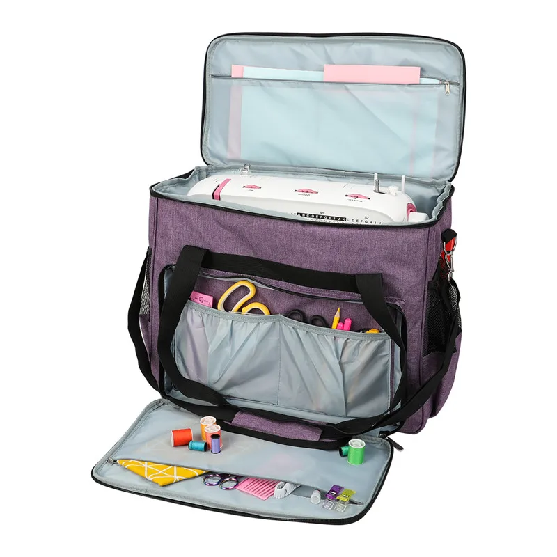 KOKNIT Large Capacity Sewing Machine Storage Bag Tote Multi-functional Portable Travel Home Organizer Bag For Sewing Accessories (14)