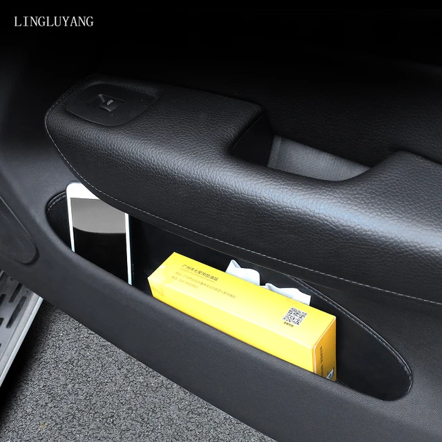 Für volvo xc60 2018 2019 2020 tür schutz pad spezielle lagerung slot PU  leder tür slot kissen lagerung box - AliExpress