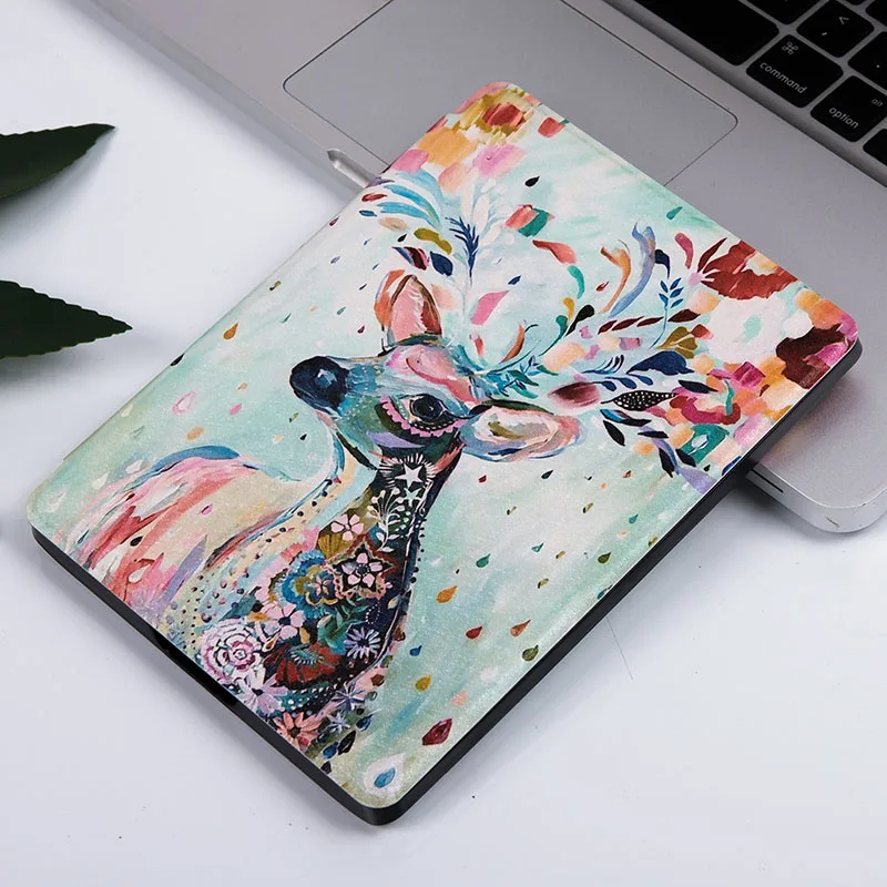 Christmas deer Цветной чехол для 6," Kobo Aura H2O Edition 2(модель N867-)-легкий умный тонкий чехол с функцией автоматического выключения/пробуждения - Цвет: Christmas deer