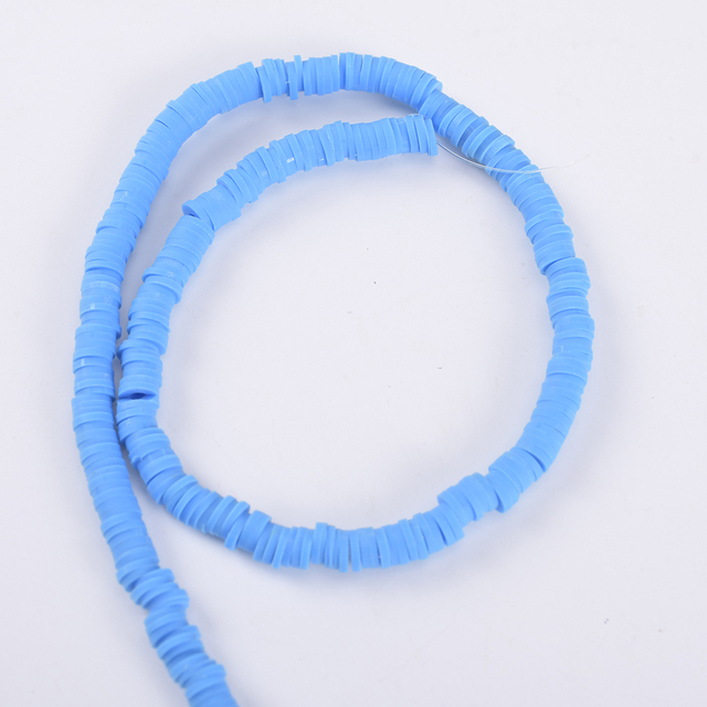 30 Colors 6mm Recyclable Polymer Clay Disc Spacer Beads Necklace Bracelet Handmade Loose Charms Beads For Jewelry Making