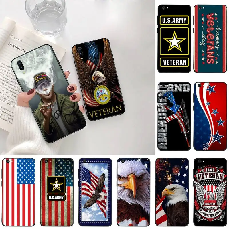Eagle US USMC Veteran чехол для телефона Vivo Y91c Y17 Y51 Y67 Y55 Y7s Y81S Y19 V17 vivo s5 | Мобильные телефоны и