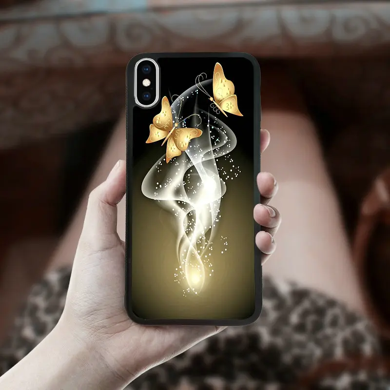 Красивая бабочка летящая мобильный телефон чехлы для защиты iphone XS Max