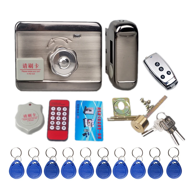 

1000 Users Master Electronic Door Lock Rfid card reader motor Lock security Access Control fechadura digital serrure electrique