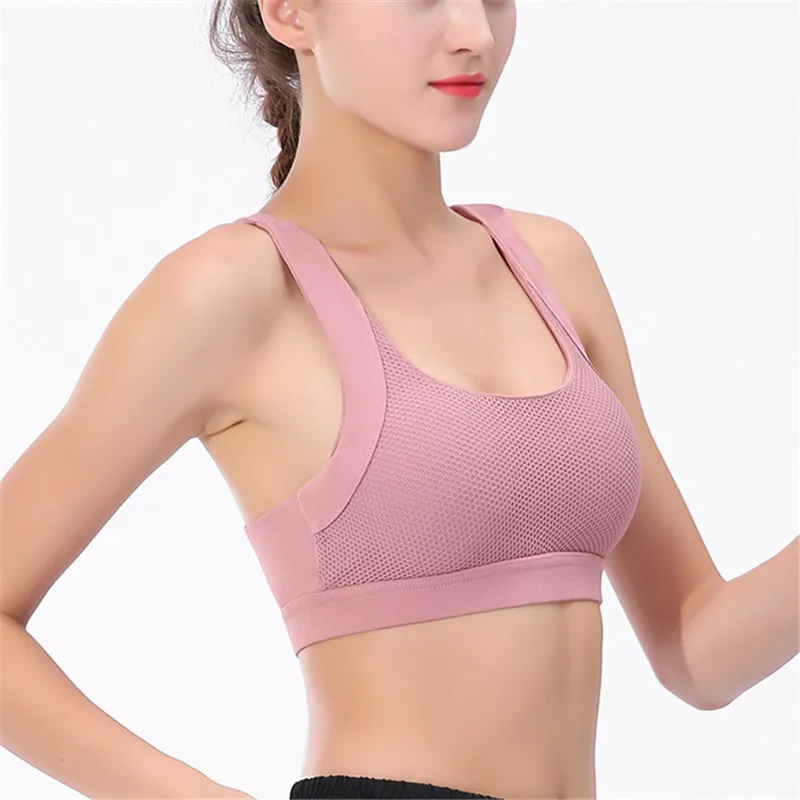 Sexy Women Sports Bra Top Push Up Running Yoga Bra Shockproof Breathable Hollow Female Gym Fitness Bra Sujetador Deportivo Mujer