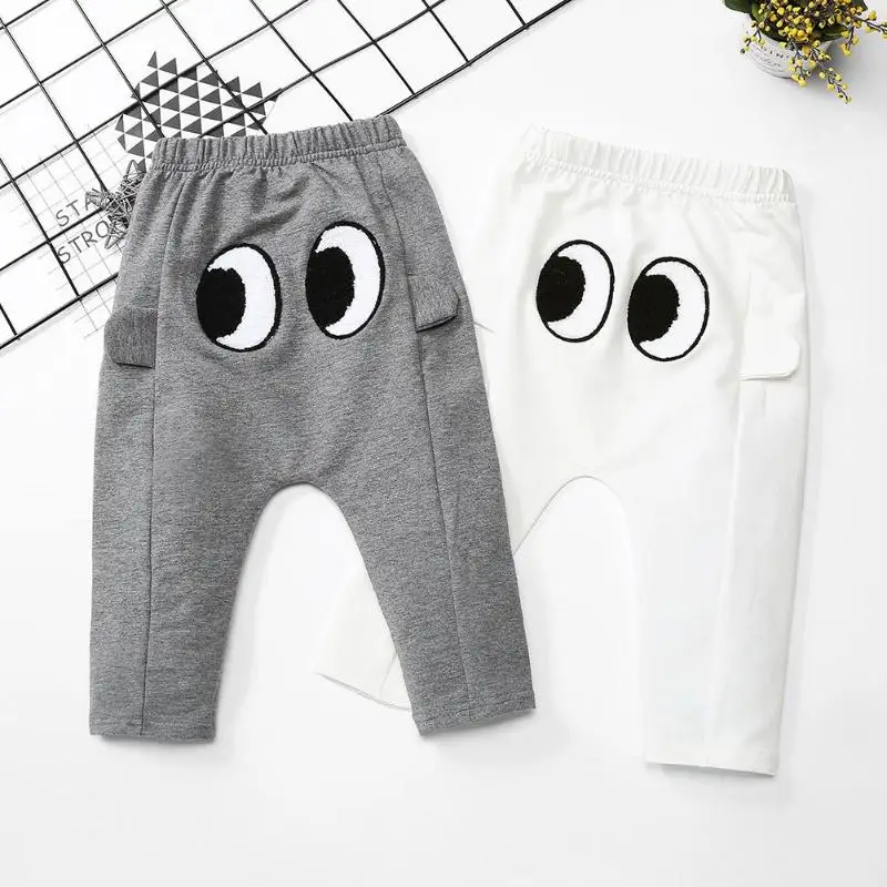 

Newborn Cute Eyes Print Cotton Pants High-quality Comfortable Delicate Infant Baby Kid Girl Autumn Winter Simplicity Trousers