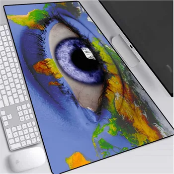 

Game Mouse Pad Blue Eye Pattern Game Accessories Mouse Pad 90X40 Computer Notebook Large Gamer Gaming Desk Large Mouse Pad Desks