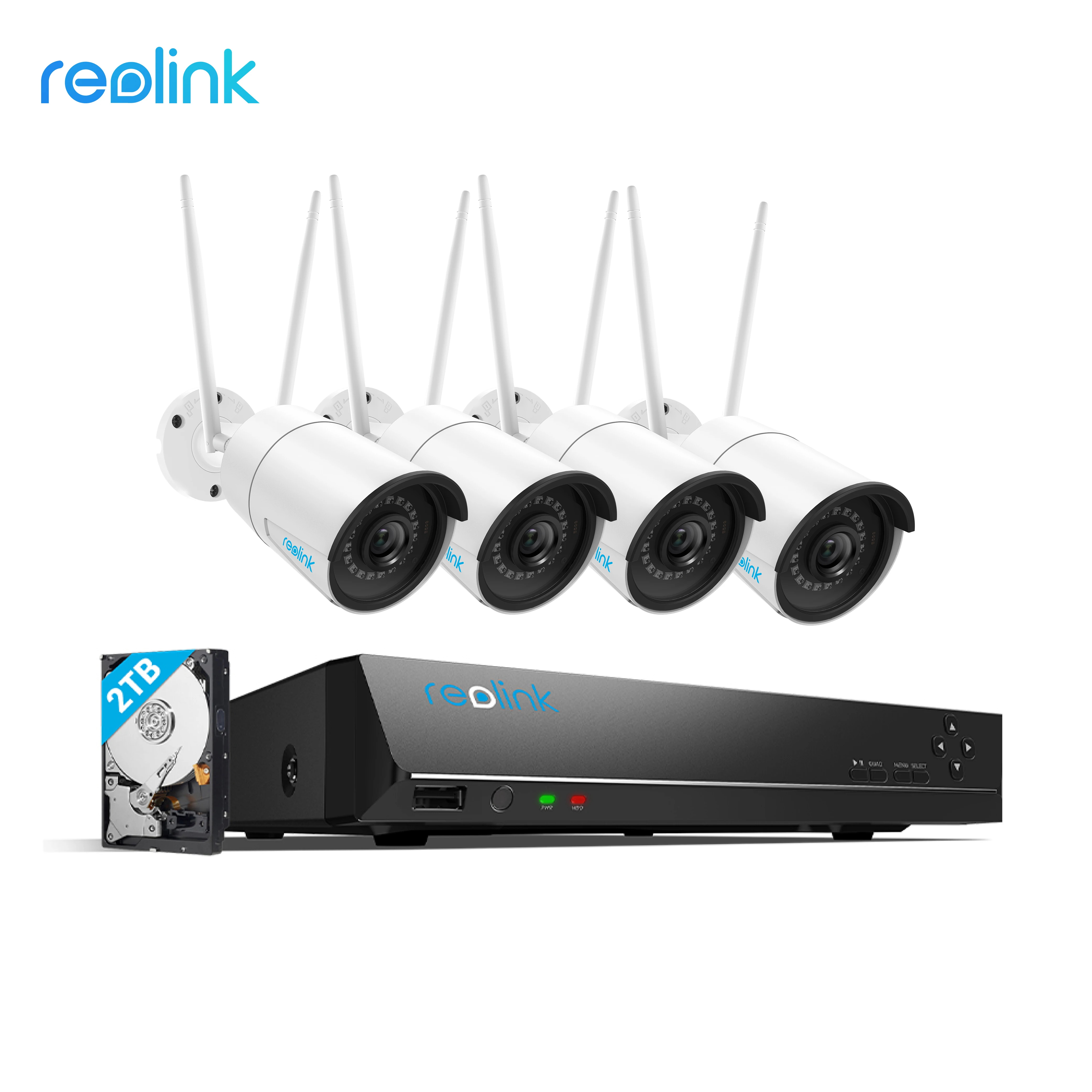 Reolink 8ch NVR 4MP 5MP HDD 24/7 запись только для HD IP камеры видео Рекордеры RLN8 410 NO