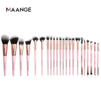 

MAANGE brushes Rose Gold Makeup brushes set Professional Beauty Make up brush Natural hair Foundation Powder Eye Blushes 6-22pcs