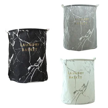 

Laundry Basket Bag Cartoon lovely Clothes Storage Marbling Baskets Foldable Home Dirty Clothes Barrel Bags Kids Toy Storage
