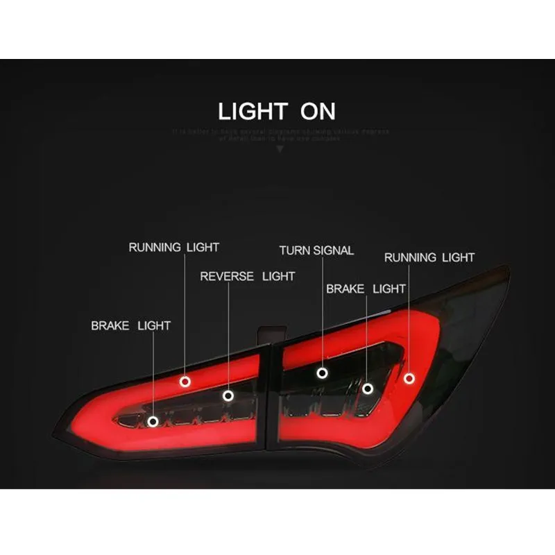 VLAND завод для автомобиля задний светильник для SABATAFE светодиодный задний светильник 2013 с поворотом+ тормозной светильник+ задний светильник