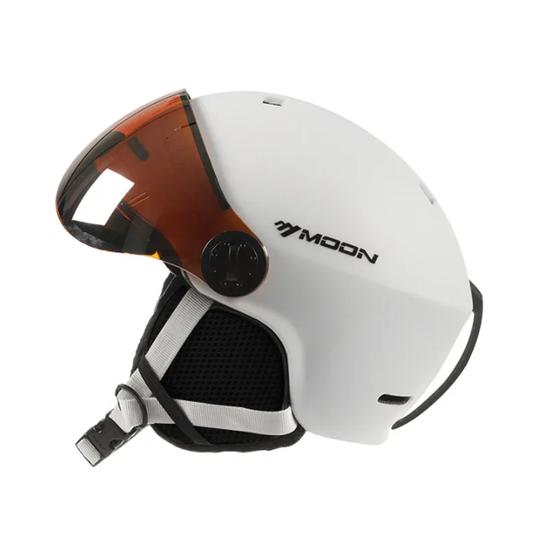 2-в-1 съемный щит от ветра горнолыжный шлем анти-туман Анти-УФ интегрированный катания на лыжах, сноуборде, для Сноубординг