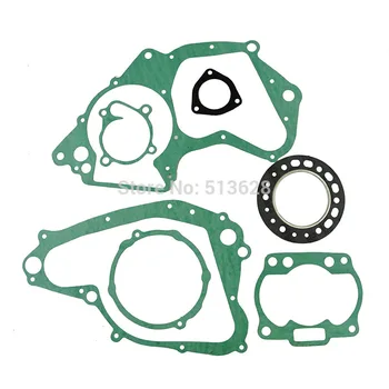 

For Suzuki RM250E 1984 RM250F RM250 E F 1985 Engine Gasket Set Cylinder Top End Kit Crankcase Cover Exhaust Gaskets