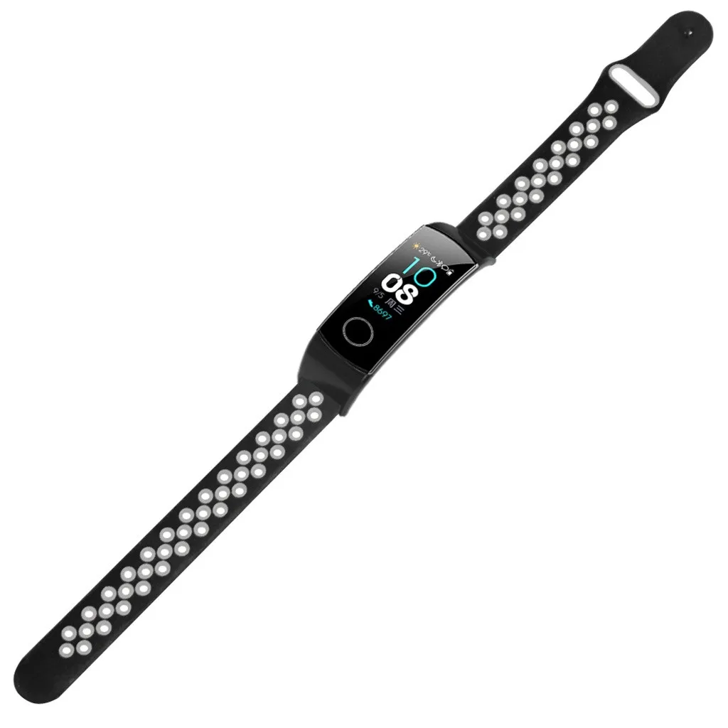Силиконовый спортивный сменный ремешок для наручных часов для huawei Honor Band 5/4 смарт-Аксессуары