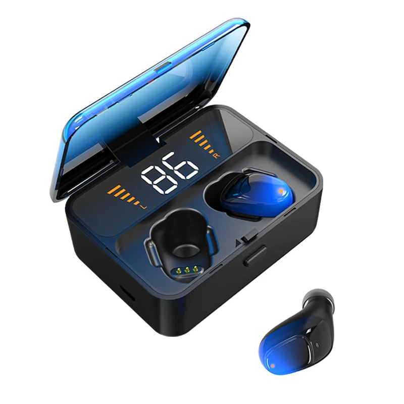 Беспроводные наушники Bluetooth 5,0 для зарядки мобильных устройств TWS bluetooth-гарнитура 3D стерео