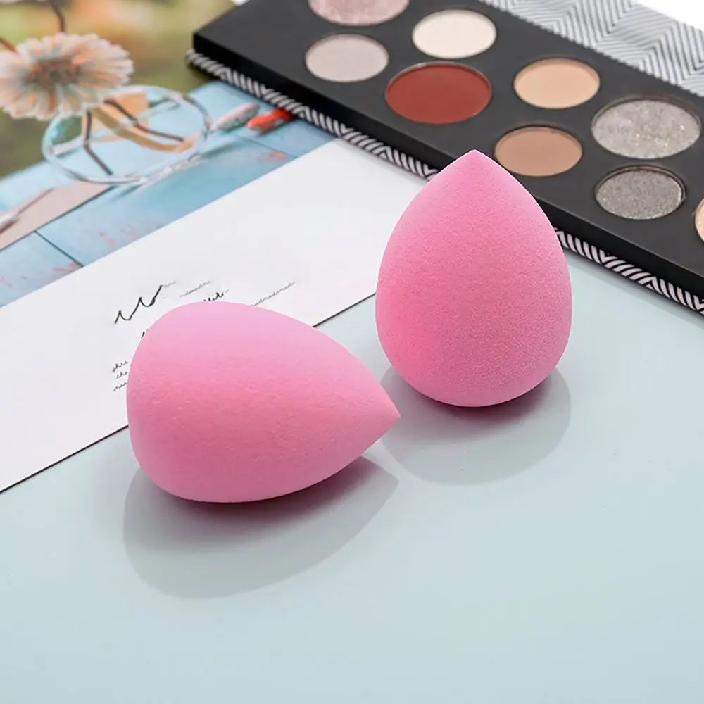 pink 2 шт. губка для макияжа профессиональная косметическая пуховка мягкая губка пуховка для гладкого Жидкий тональный крем консилер крем для лица инструменты для макияжа - Цвет: pink
