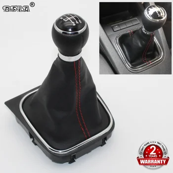 

For VW Jetta 6 A6 MK6 2011 2012 2013 2014 Jetta Variant 2008-2014 Car-Stying 6 Speed Car Stick Gear Shift Knob With Leather Boot