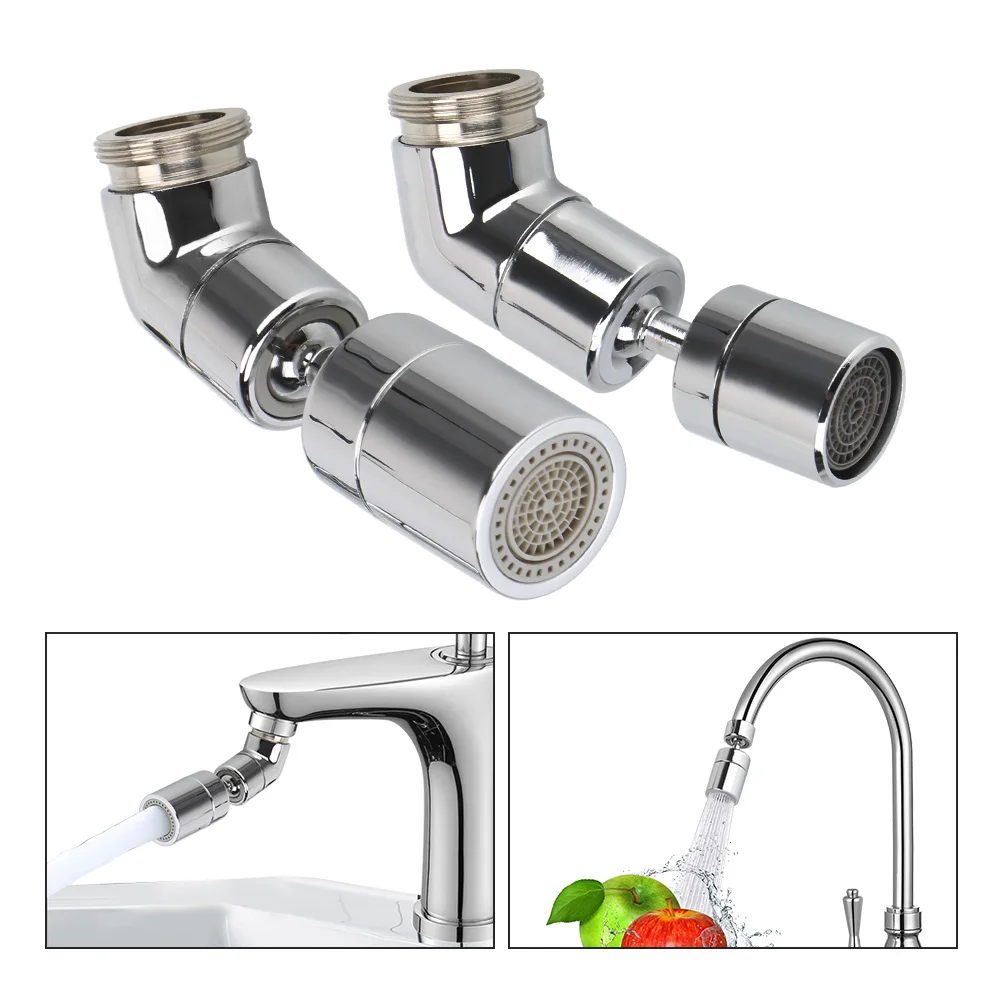 

Adjustable Water Filter Faucet Sprinkler Aerator Splash-proof Tap Swivel Head Sprayer Connector Shower 360° Rotatable