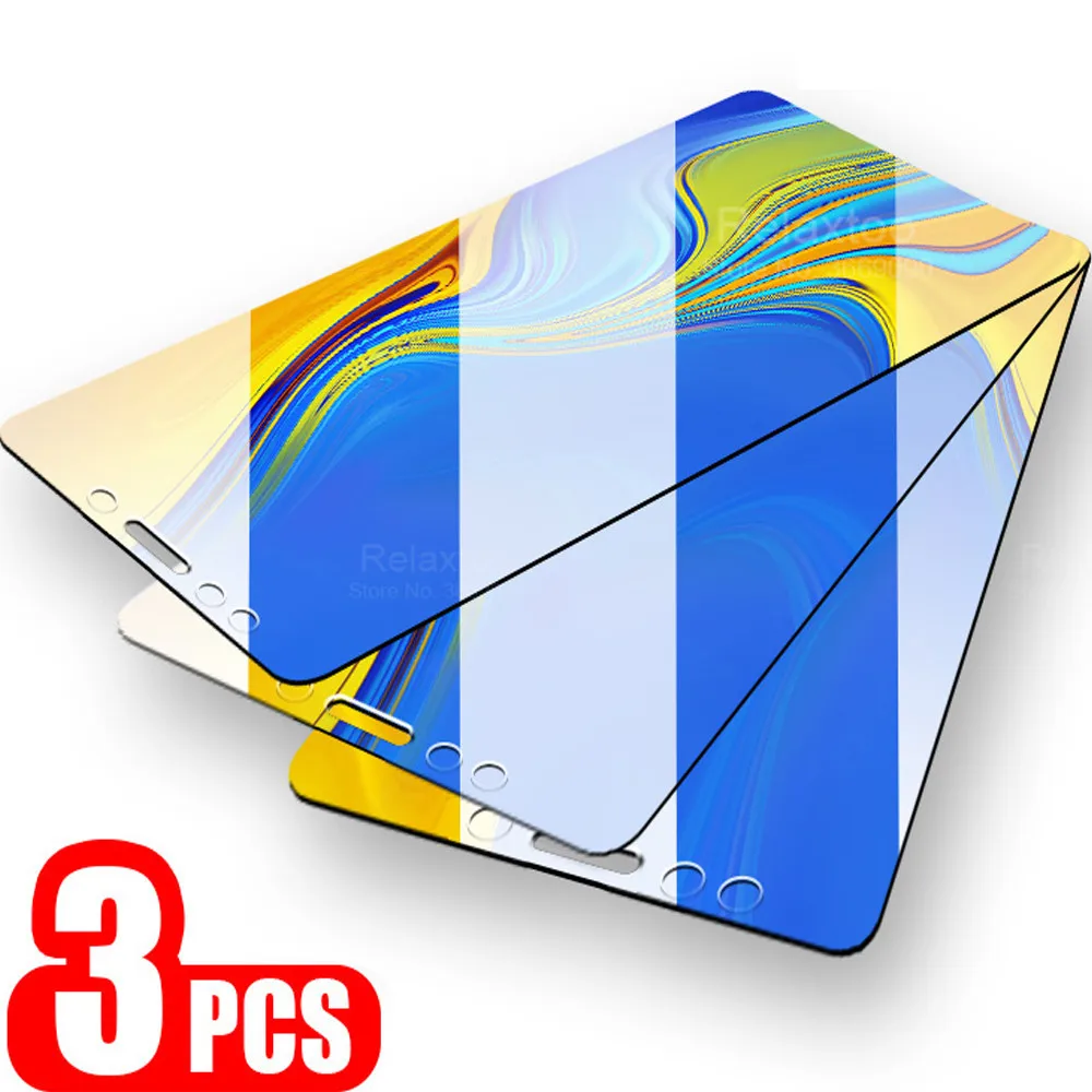 3 шт. закаленное стекло для Samsung Galaxy A6 Plus A6Plus J4 J6 J8 A7 2018 Защита экрана A8 plus |