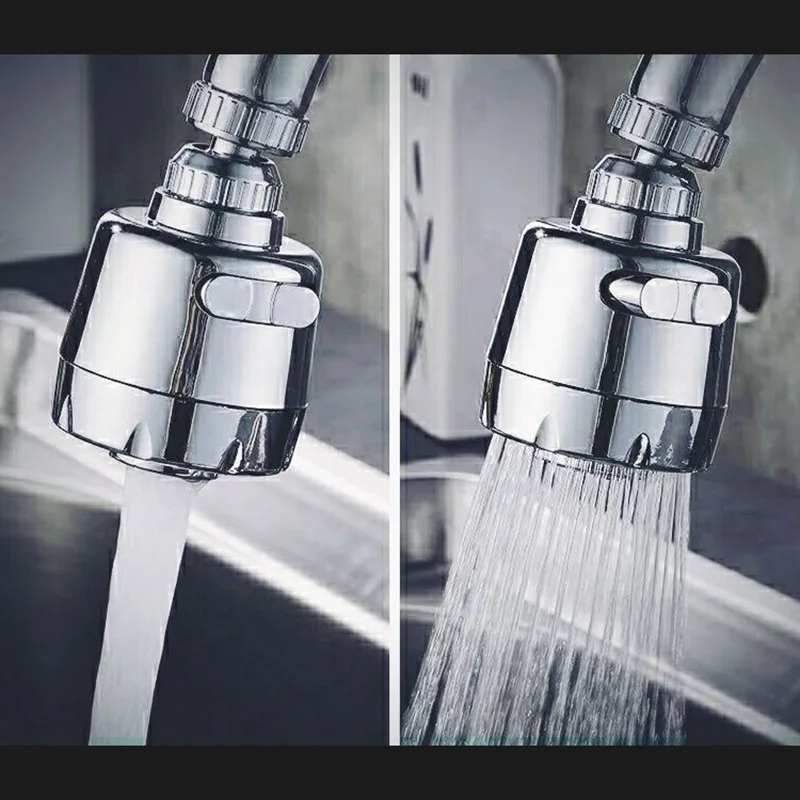 Kitchen Faucet Extender Rotatable Faucet Aerator Water Saving Tap Nozzle Adapter Bathroom Sink Accessories 2