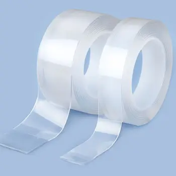 

Thickness 2mm Transparent Magic Nano Tape Washable Reusable Double-Sided Tape Adhesive Nano No Trace Paste Removable Household