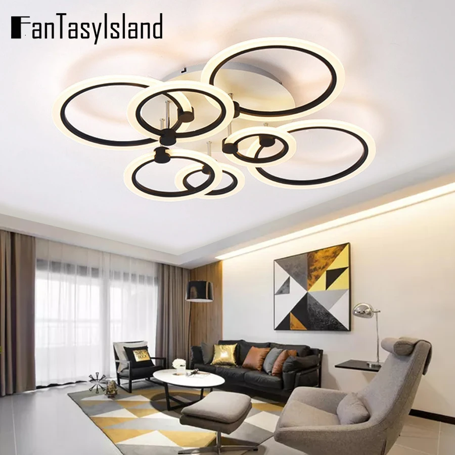 

NEW Arrival Circle Dimming Modern plafon LED Ceiling Lamp Fixture Dining Living Room Bedroom Lights Lustre Lamparas De Techo