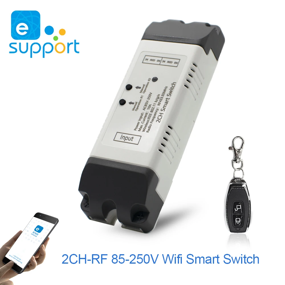 EARU- Smart Home Wifi Wireless Remote Switch Breaker Light Controller