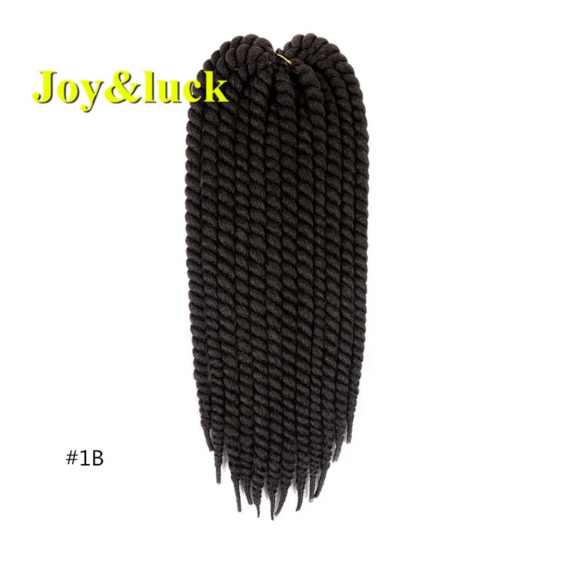 Joy& luck 22 дюймов длинные Джамбо Гавана Mambo твист плетеный вязаный крючком косы синтетические высокотемпературные волокна