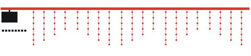 3.8M LED Curtain Snowflake String Lights LED Fairy Lights 8 Modes Christmas Lights Wedding Party Decoration 220-240V
