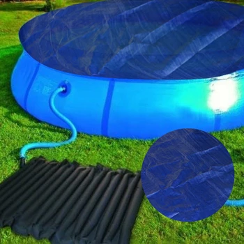 

1.85*3.85m Pool Cover Mat Protector Swimming Pool Dustproof Rainproof Sunscreen Cloth Polyethylene Raw Reusable Carry Bag Storag