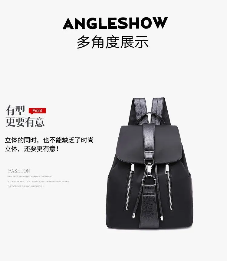 New Style Nylon Anti-Theft Backpack Fashion Multi-functional Schoolbag Travel Outdoor Sports Backpack