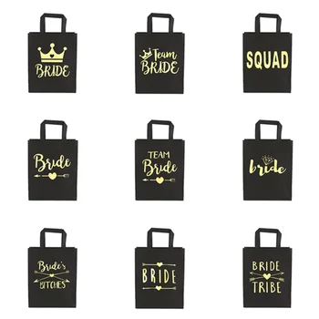 

Single Party Team Bride To Be Non-woven Bags Wedding Favors Gifts for Guests Holder Bag Bachelorette Hen Party Decor Supplies