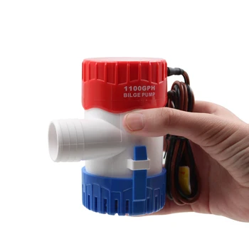 

New style 1100GPH 750GPH 500GPH 350GPH 12/24VDC bilge pump High Flow Submersible used in garden seaplane motor home house solar